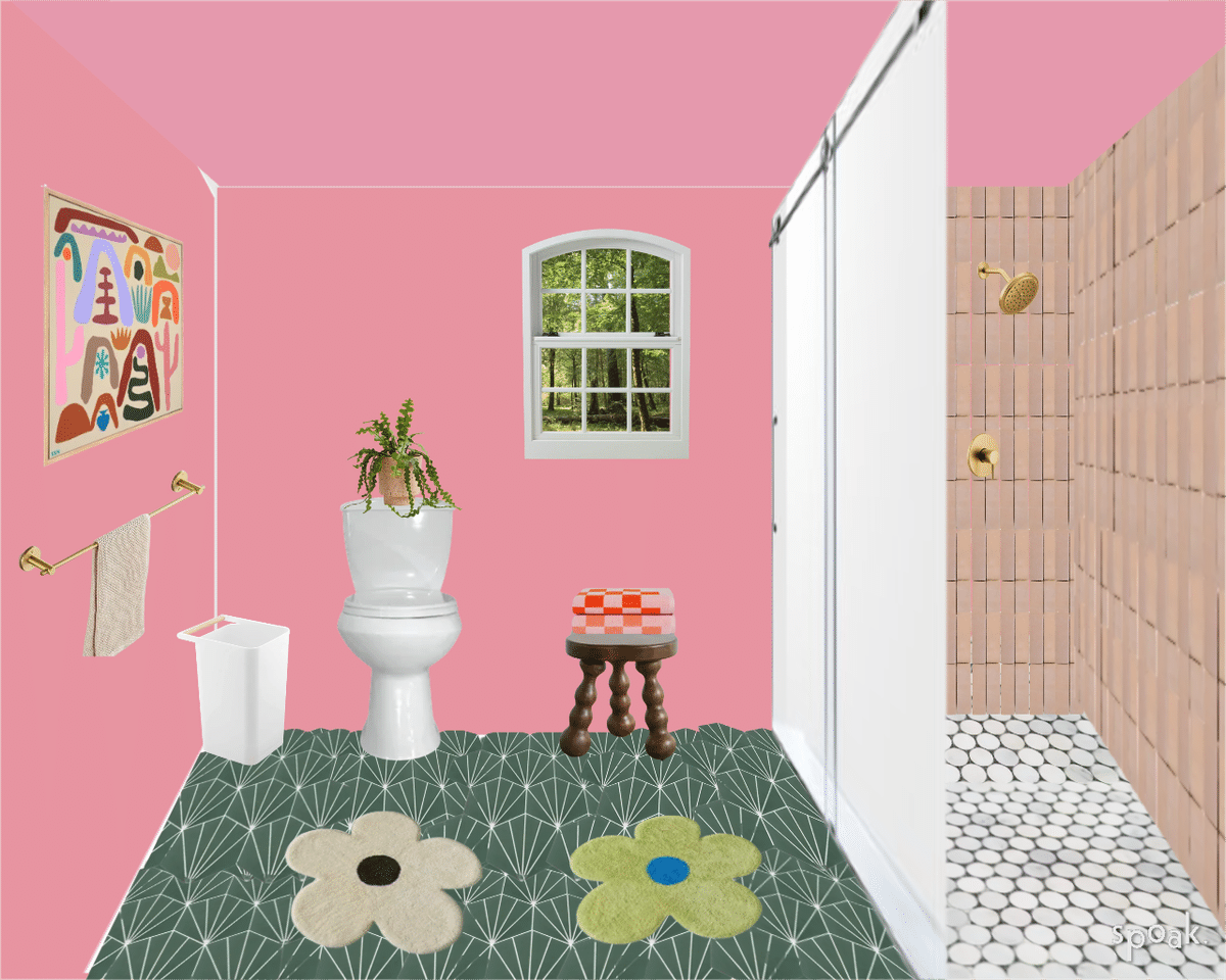 Downstairs Bathroom designed by Daniela Araya