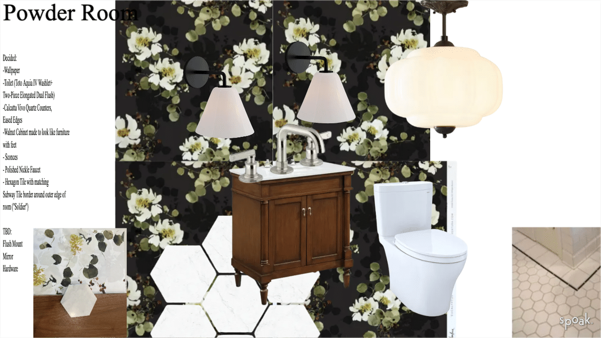 Powder Room designed by Melissa Cohen