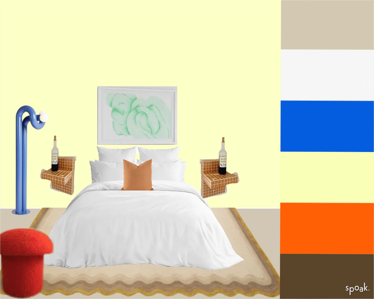Yellow Bedroom Mockup designed by Miranda Caldwell