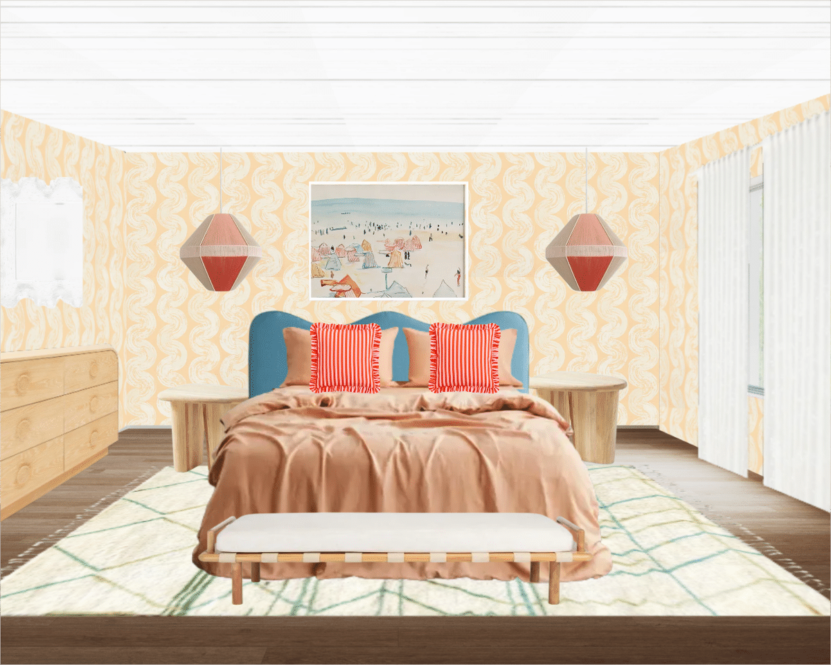 Bedroom designed by Bailey Spangler