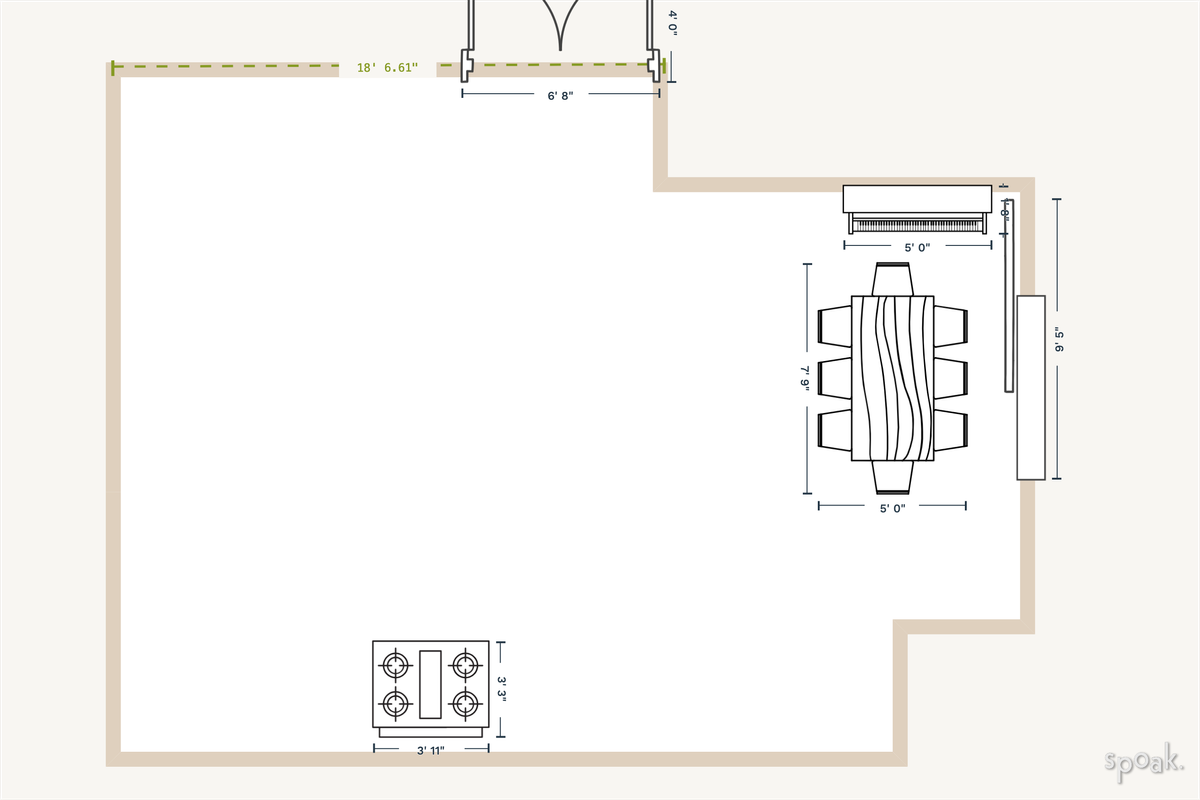 Kitchen Layout designed by Lauren Toub