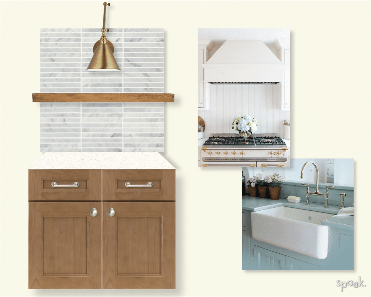 Kitchen mood board designed by Kaci Chesser McCombs