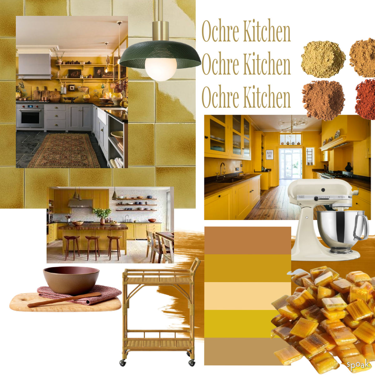 Ochre Kitchen designed by Katie Bowen