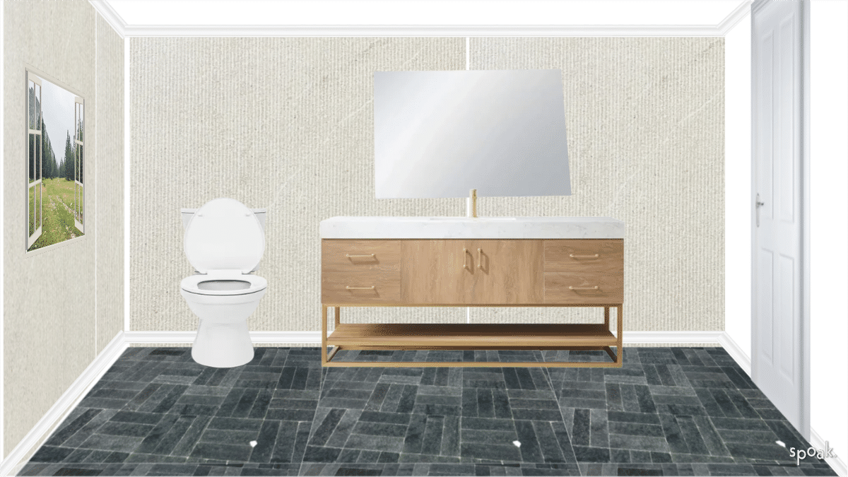 Bathroom designed by Mireille Dermer