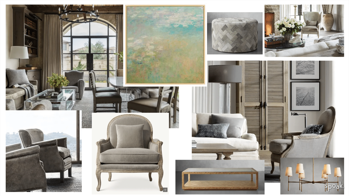 Living Room Mood Board designed by jen ungerman