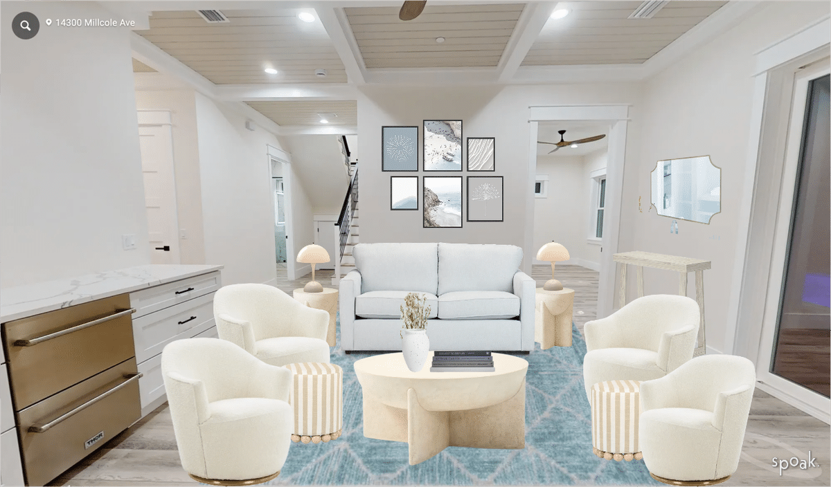 3D Living Room - Floor 1 designed by Showplace Design