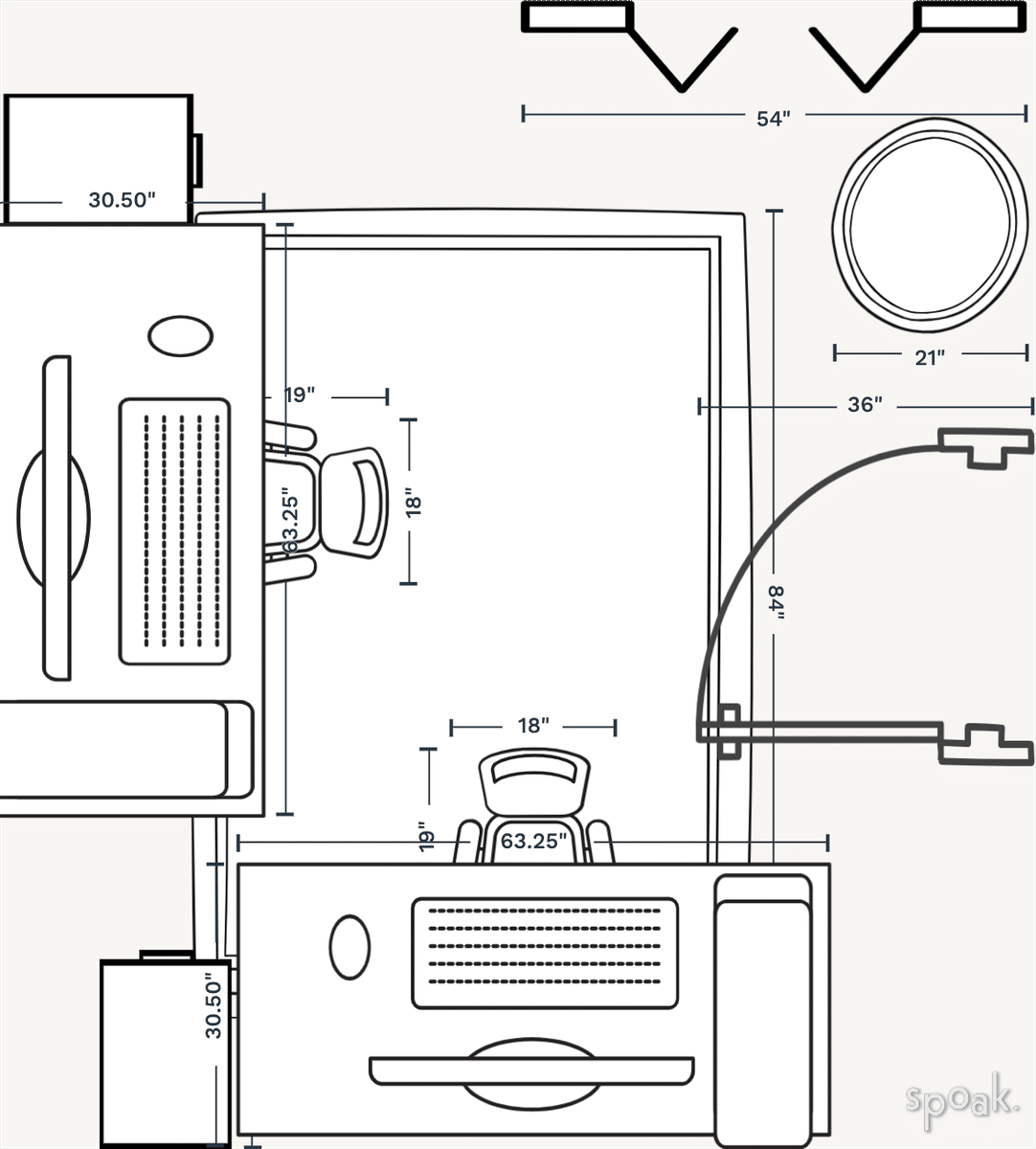 Office Floor Plan designed by Darian Armstrong