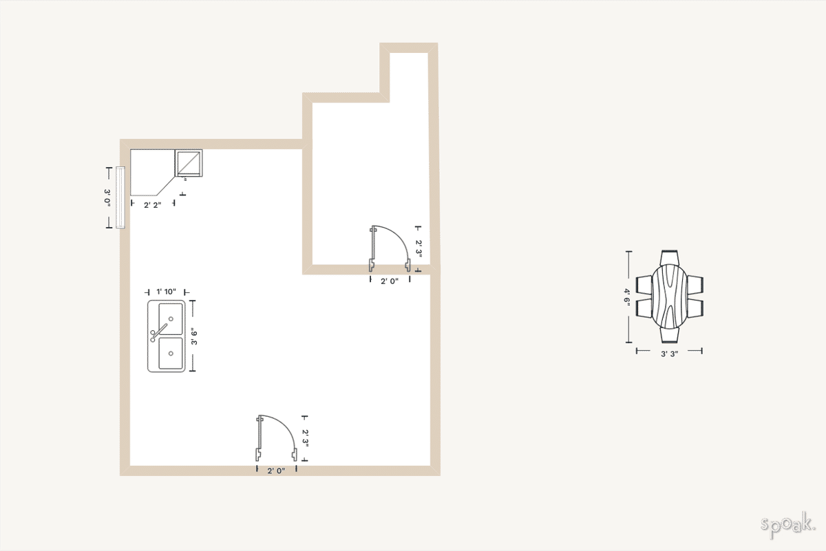 Kitchen Plan designed by Mark Goethals