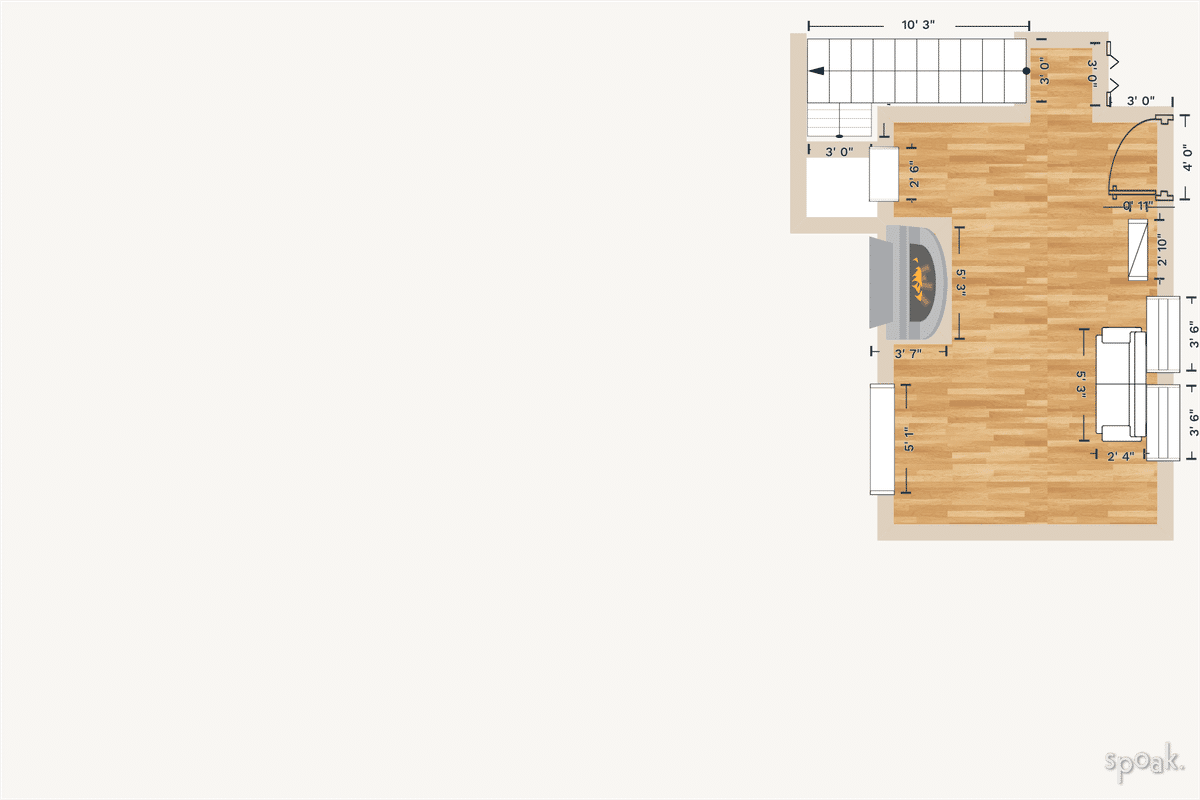 Family Room Plan designed by Julia Byrum