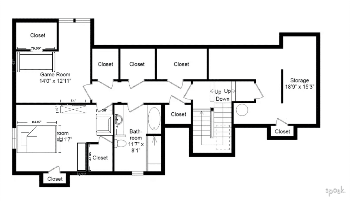 Primary Bedroom Plan designed by Liz Cole