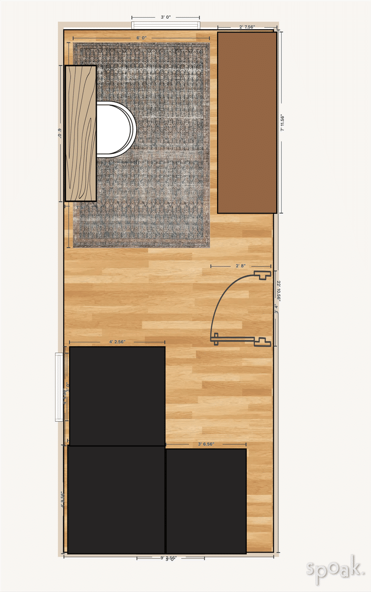 Craft Room Floor Plan designed by Lindsey Smida