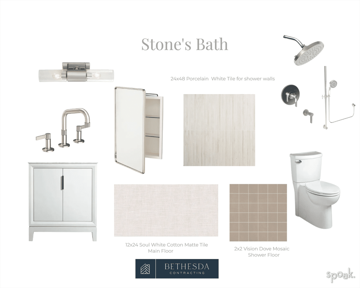 Stone's Bath designed by Bethesda Contracting