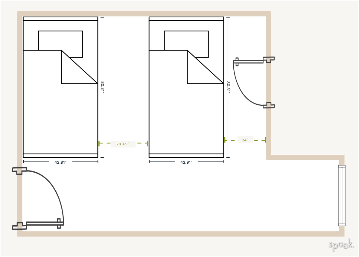 Bedroom Plan designed by Jenni Winter