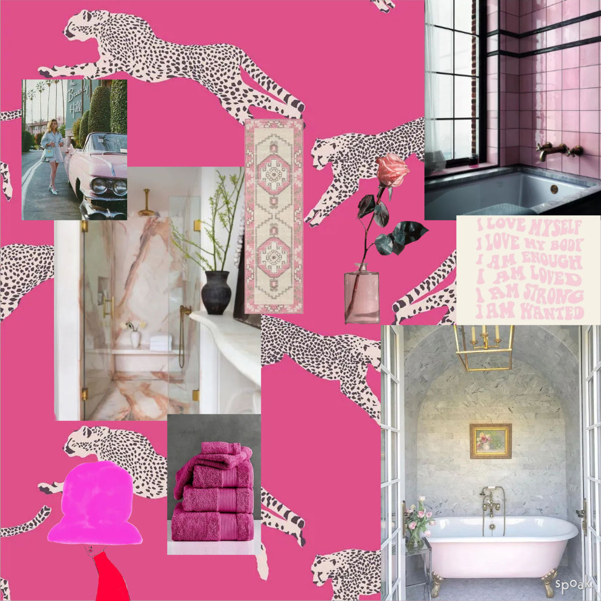 Pink Bathroom Hue designed by Sarah Totsky