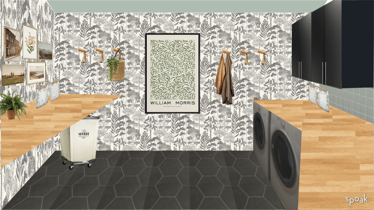 Laundry room designed by Rim Berradi