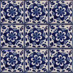 Blue Tile Pattern 2 designed by Jordan Parra
