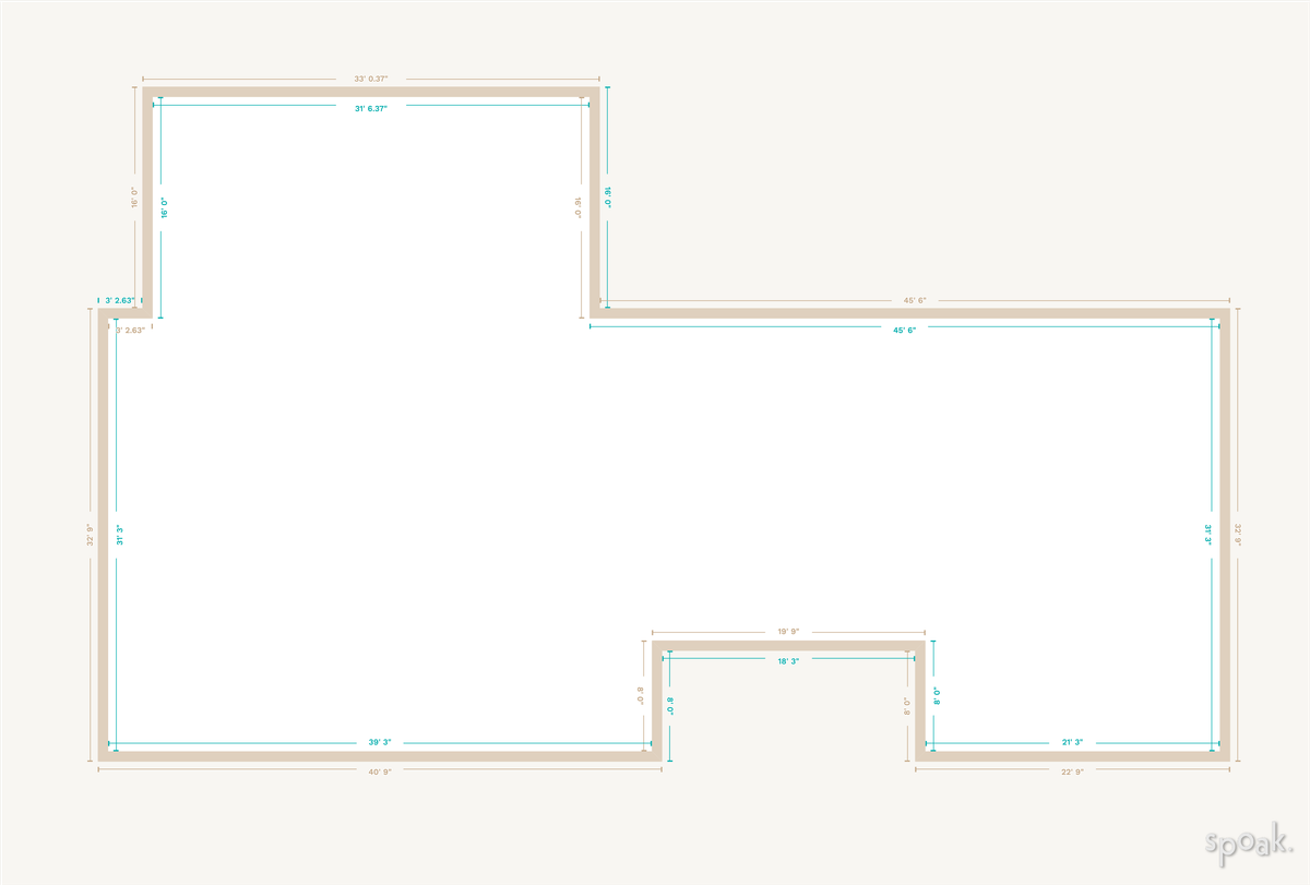 Single Story House Floor Plan designed by Katie Wilson