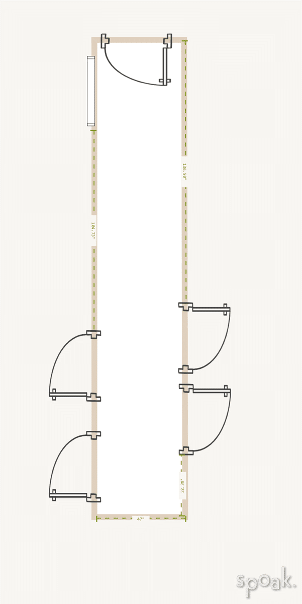 Hallway Floor Plan designed by Elizabeth Logan