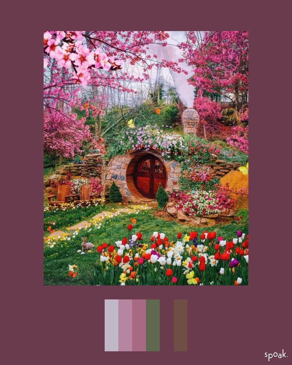 a maximalist spring day (pic & palette) designed by Kira Violet