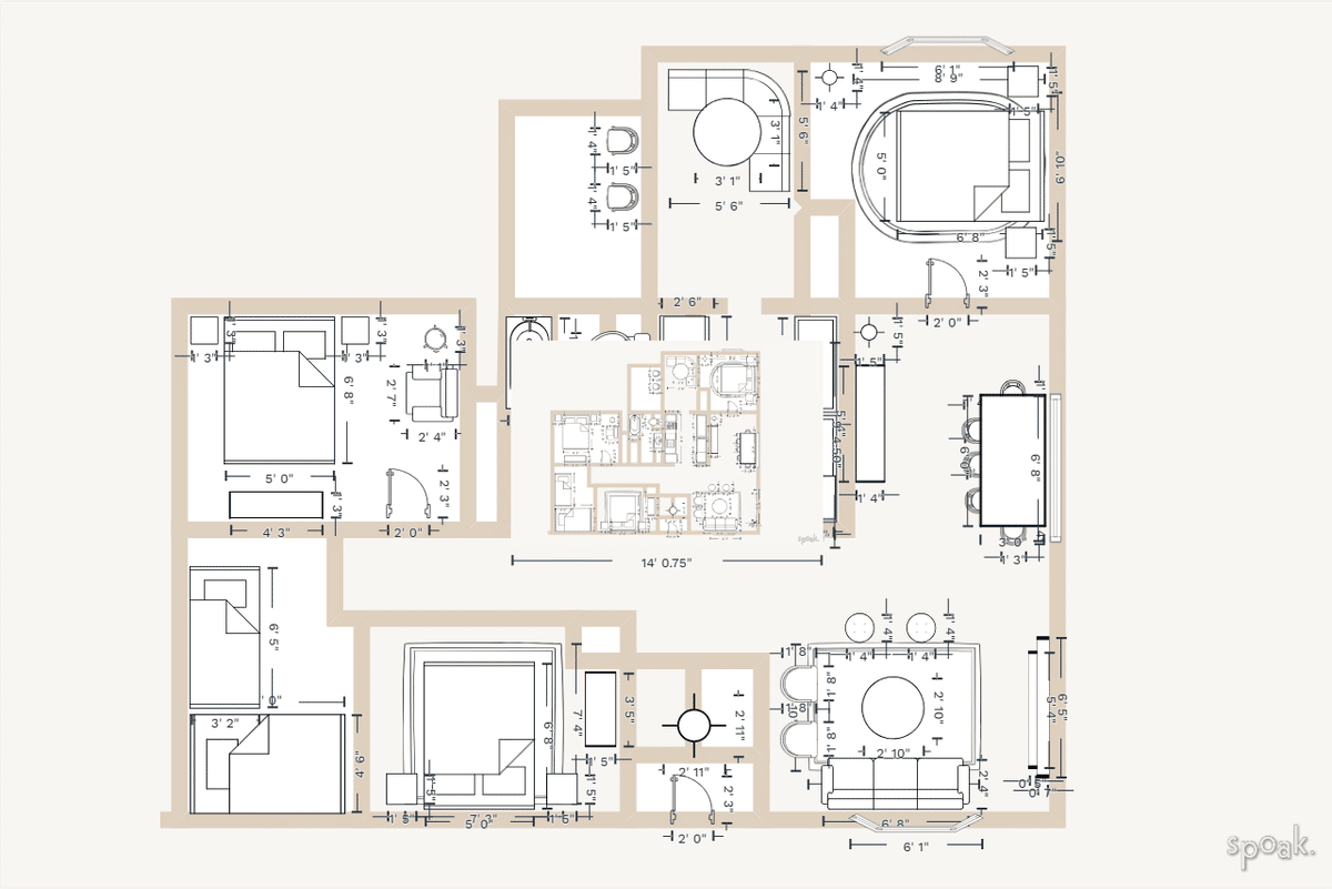 Single story house layouts and floor plan ideas.