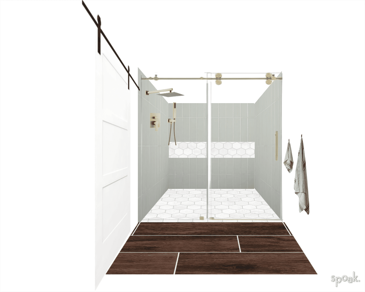 Guest Bathroom Mood Board designed by Dogwood Home Design
