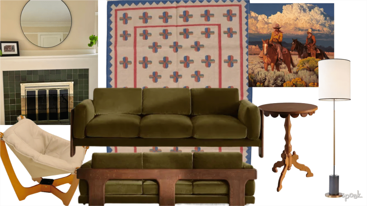 Living Room Mood Board designed by Angel Guzman