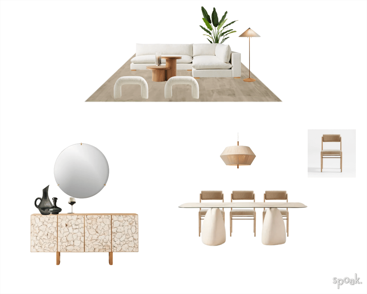 Dining Room Mood Board designed by Evie Leigh