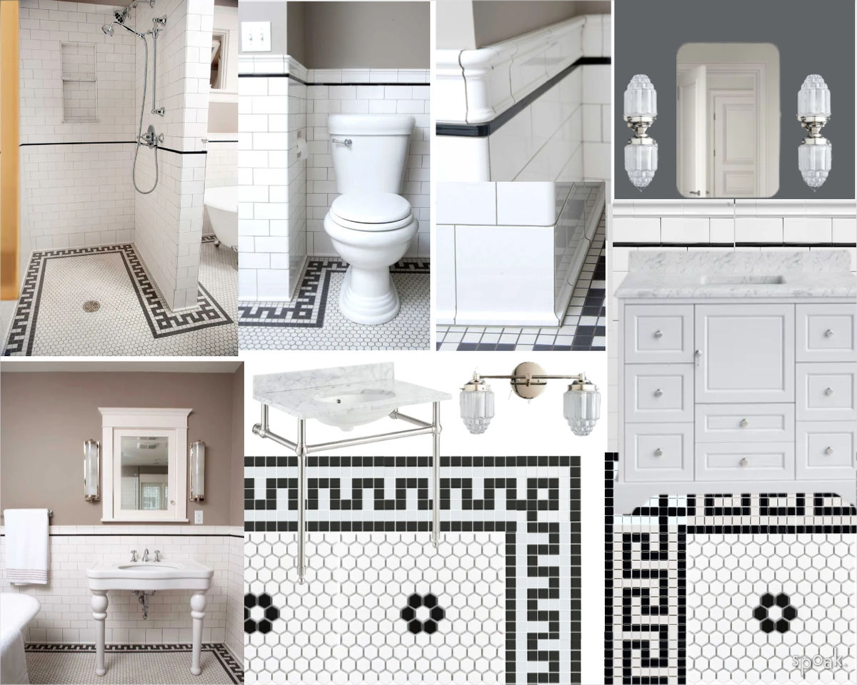 Bathroom Mood Board designed by Kim Bush