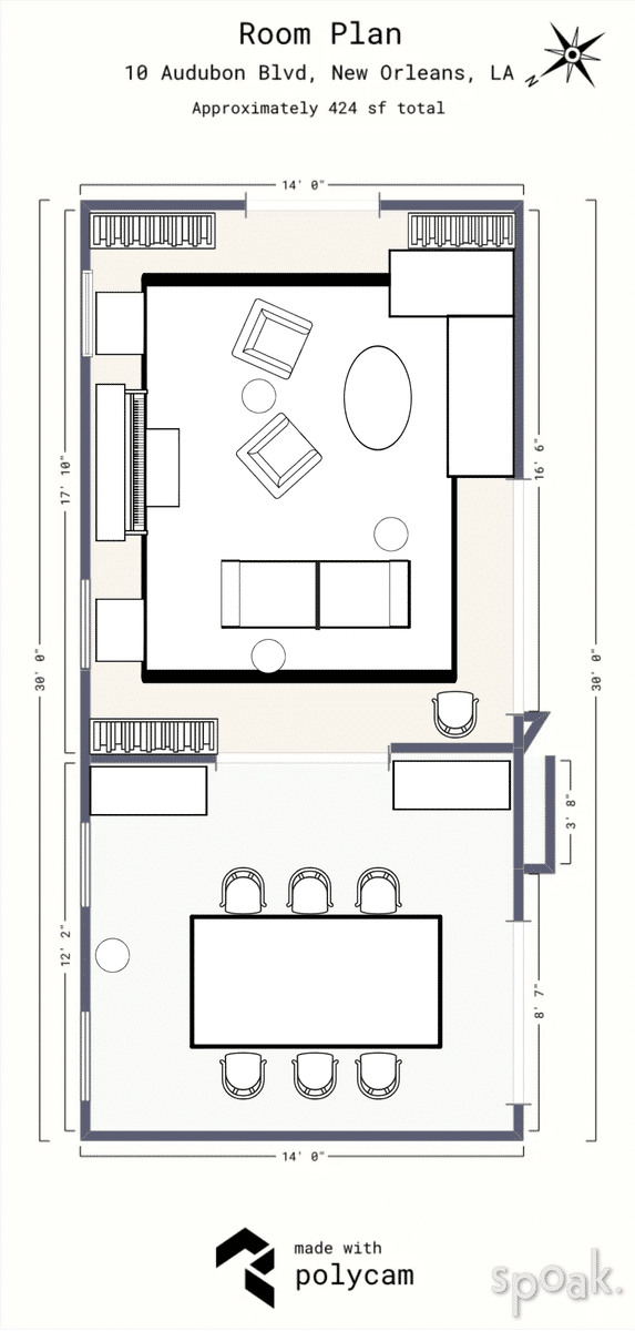 Family Room Plan designed by Aaron Hahnselle