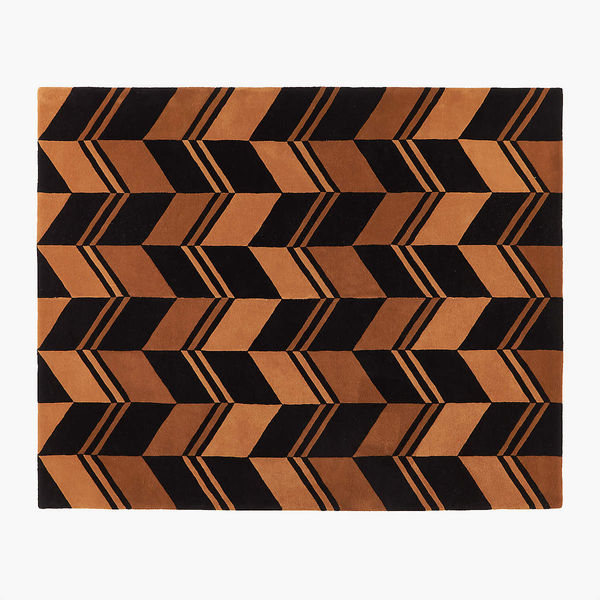 traverse-rust-black-rug-8x10 designed by Elizabeth Voorhaar