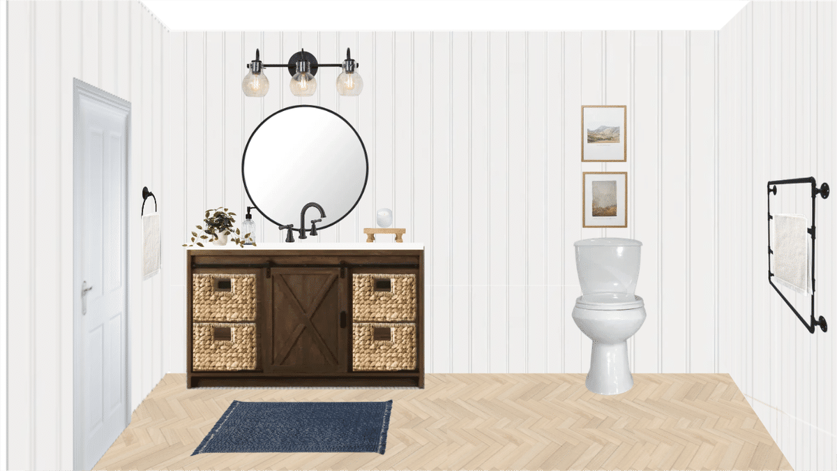 Guest Bathroom designed by Danielle Lambert