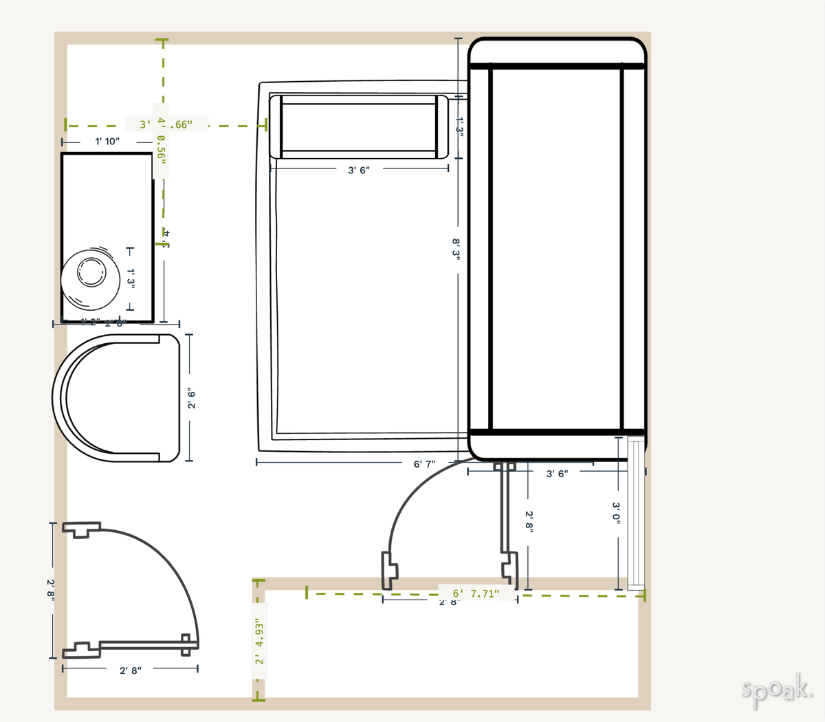 Bedroom Layout designed by Katie Carpenter