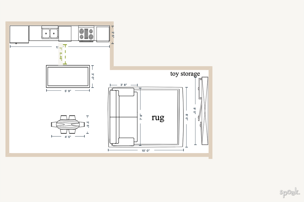 Kitchen Layout designed by Daniel Nalladurai