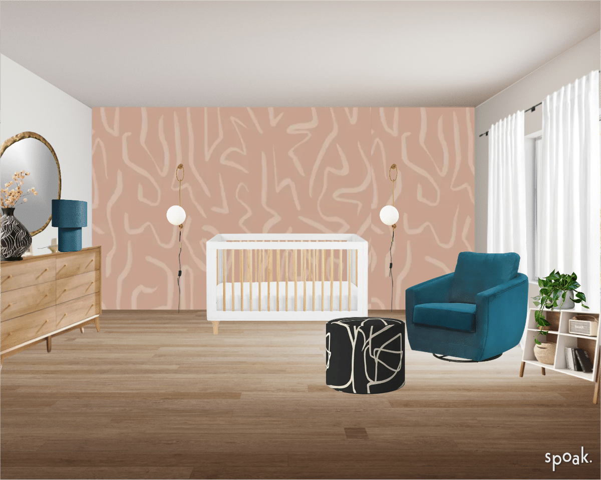Baby girl Bedroom designed by Lindsey LaPrime