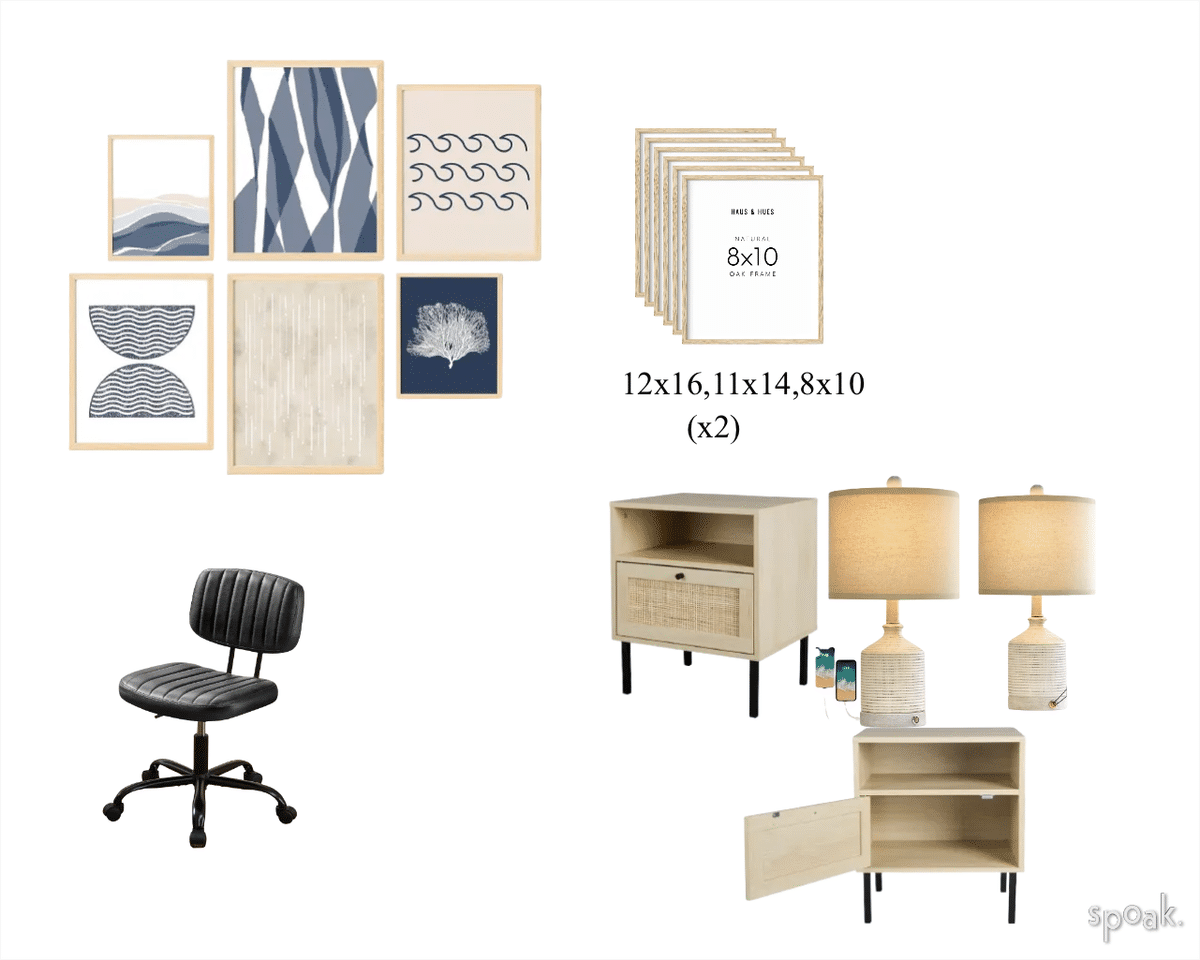 Bedroom Mood Board designed by Kylie Park