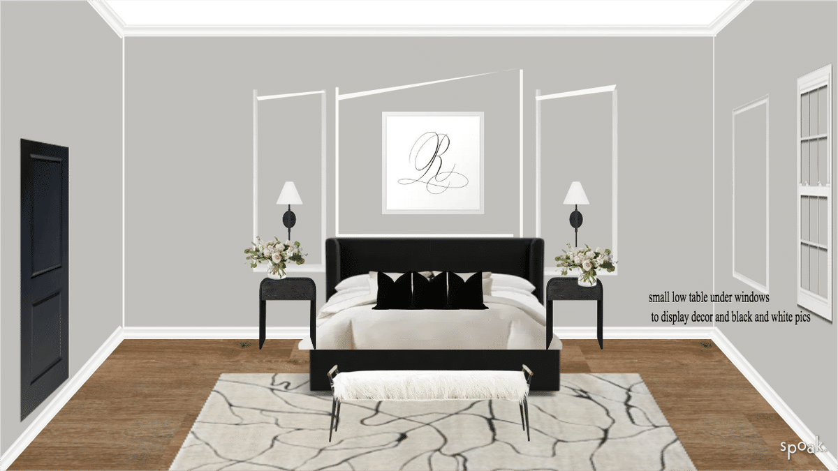 Bedroom designed by kayla johnson