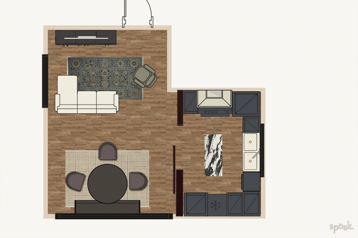 Kitchen Plan designed by Emily Burkart