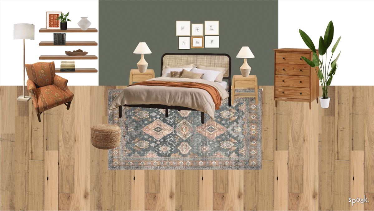 Bedroom Mood Board designed by Priscilla M