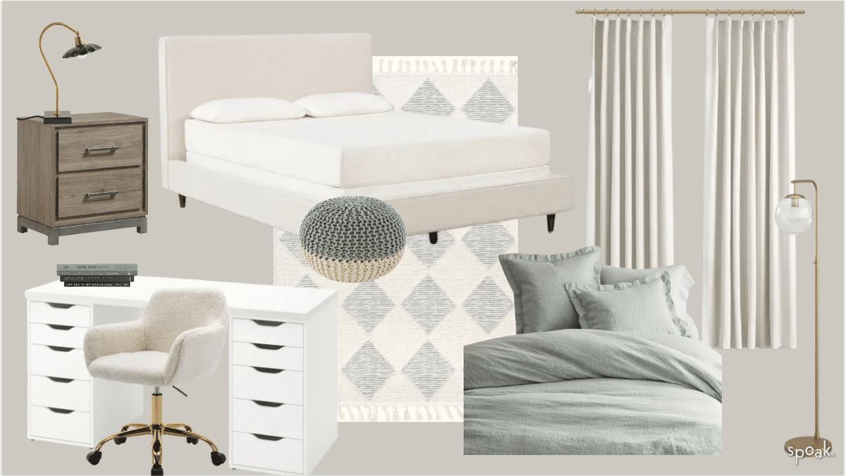 Girl's Bedroom Mood Board designed by Ashley McCain