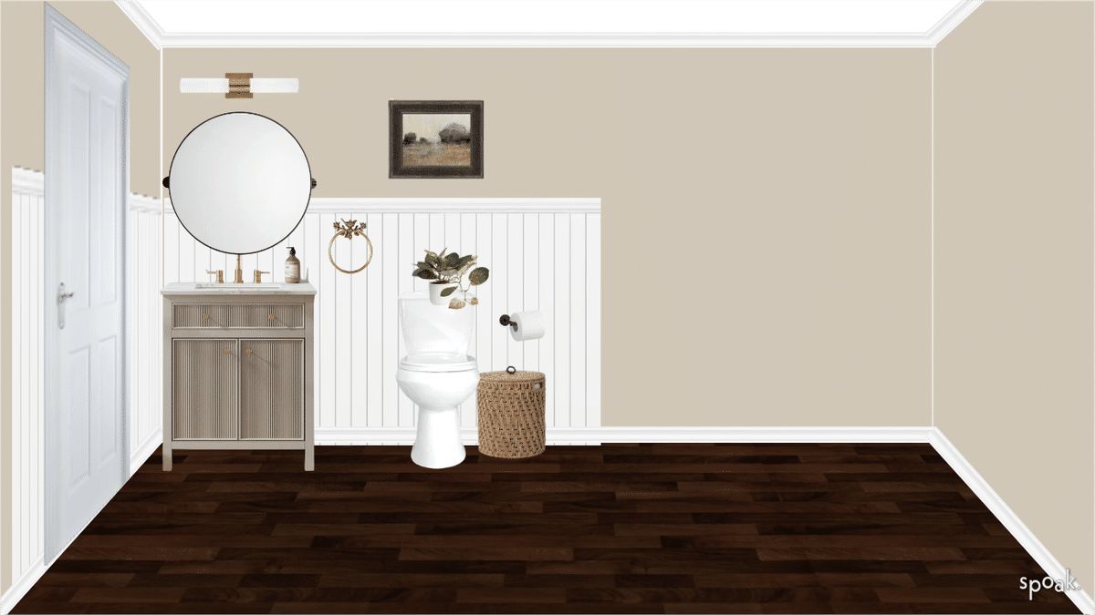 Powder Room designed by Kasey Moore