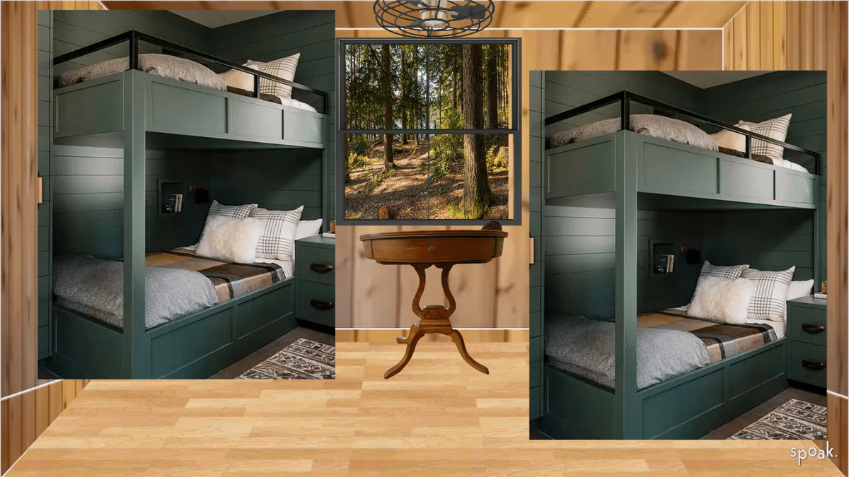 bunk room designed by Ashley Colunga