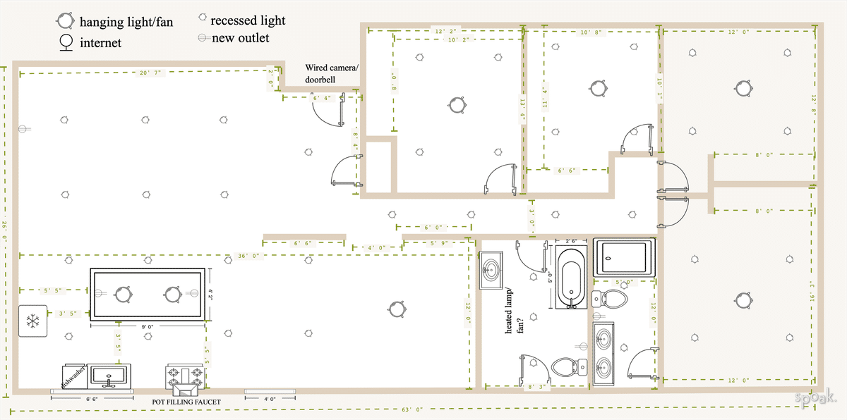 Single Story House Plan designed by Liz Fierro