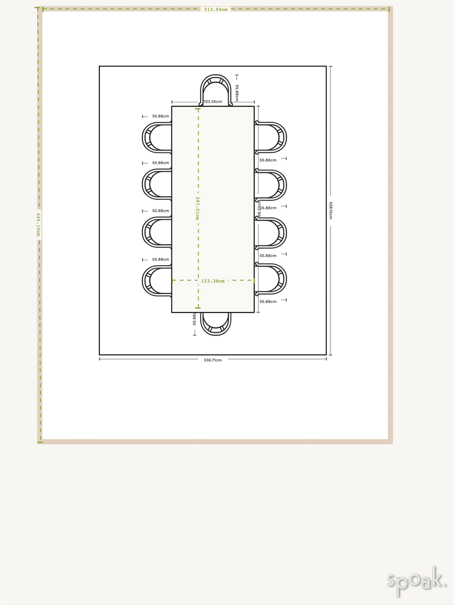 Large Dining Room Layout designed by Madilyn serenko