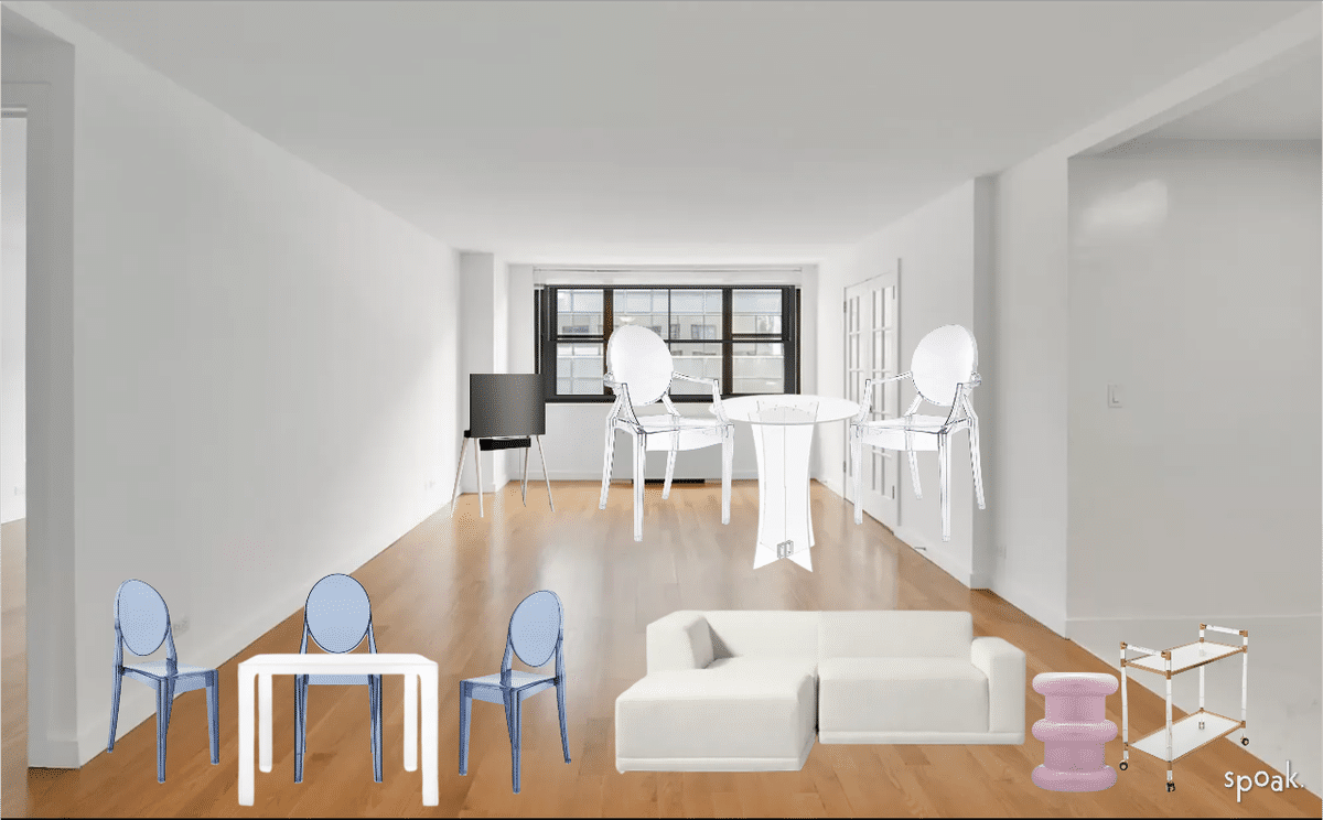 Living + Dining Room designed by Adela Koenig