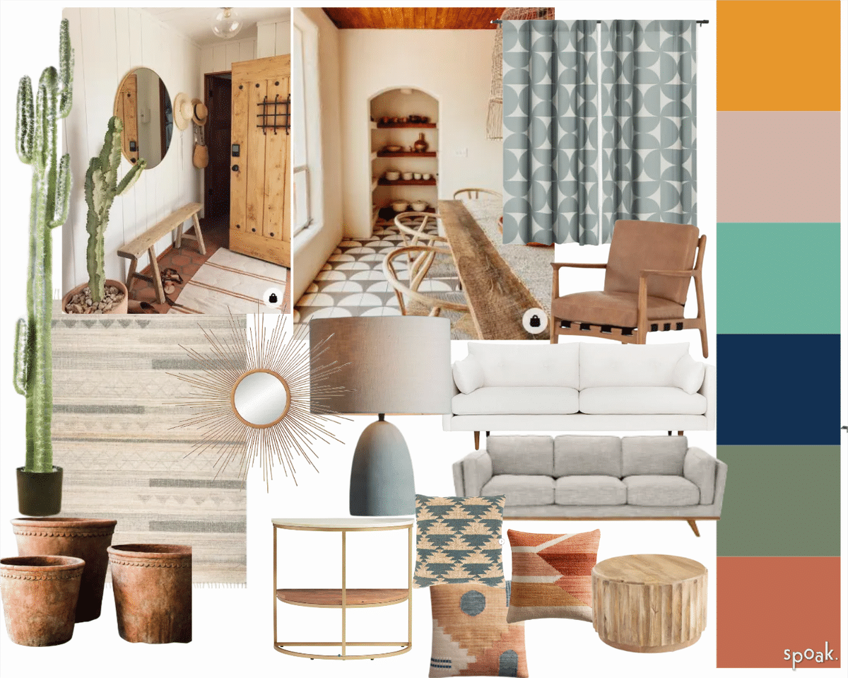 Living Room Mood Board designed by Showplace Design