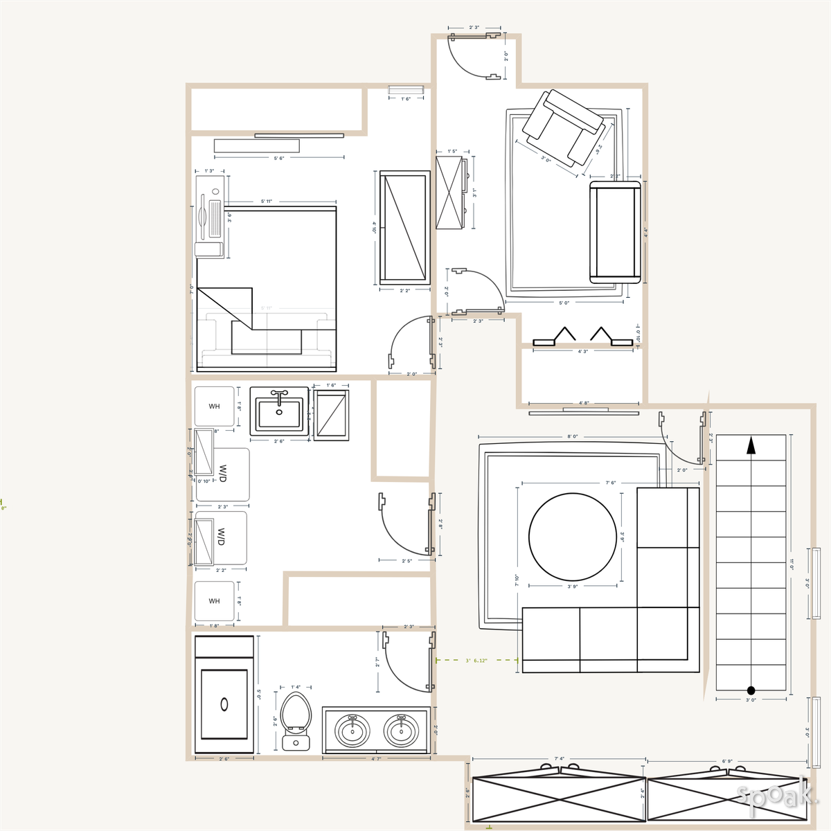 Basement Plan designed by Reyanna YAGOLNIKOV