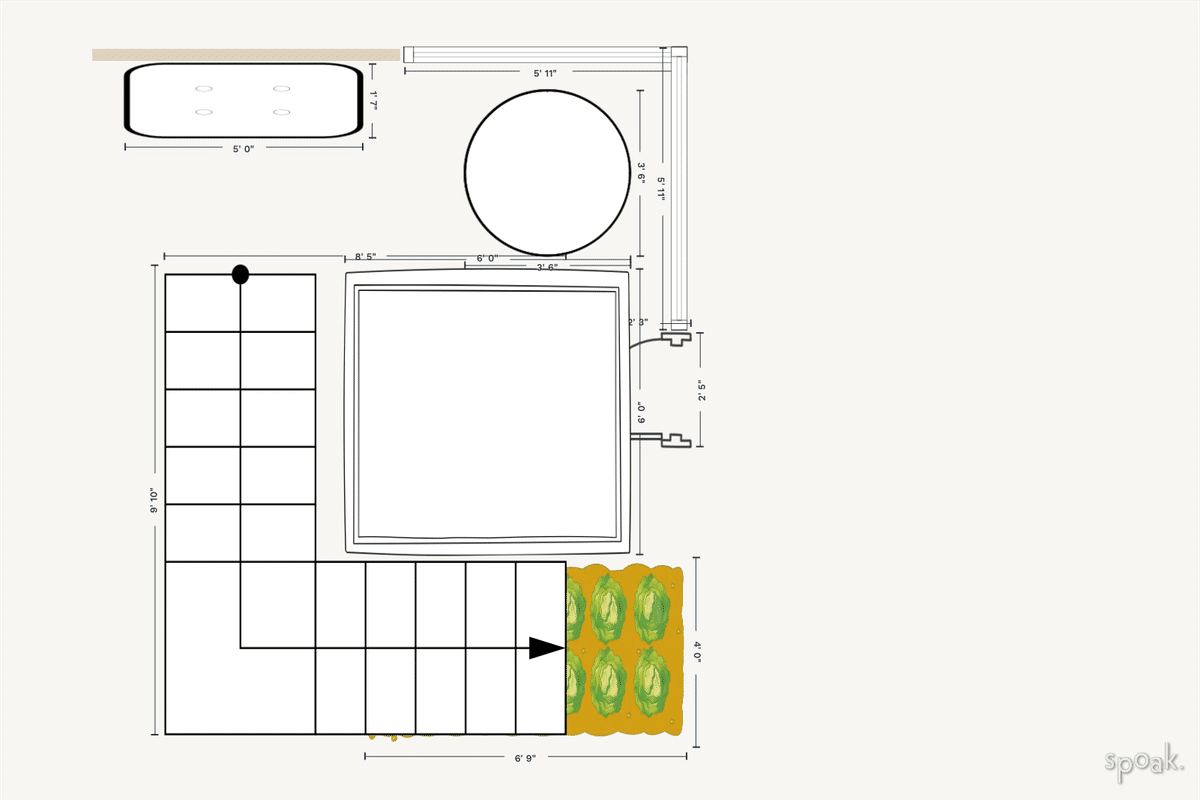 Mudroom Layout designed by Alethia Vitale