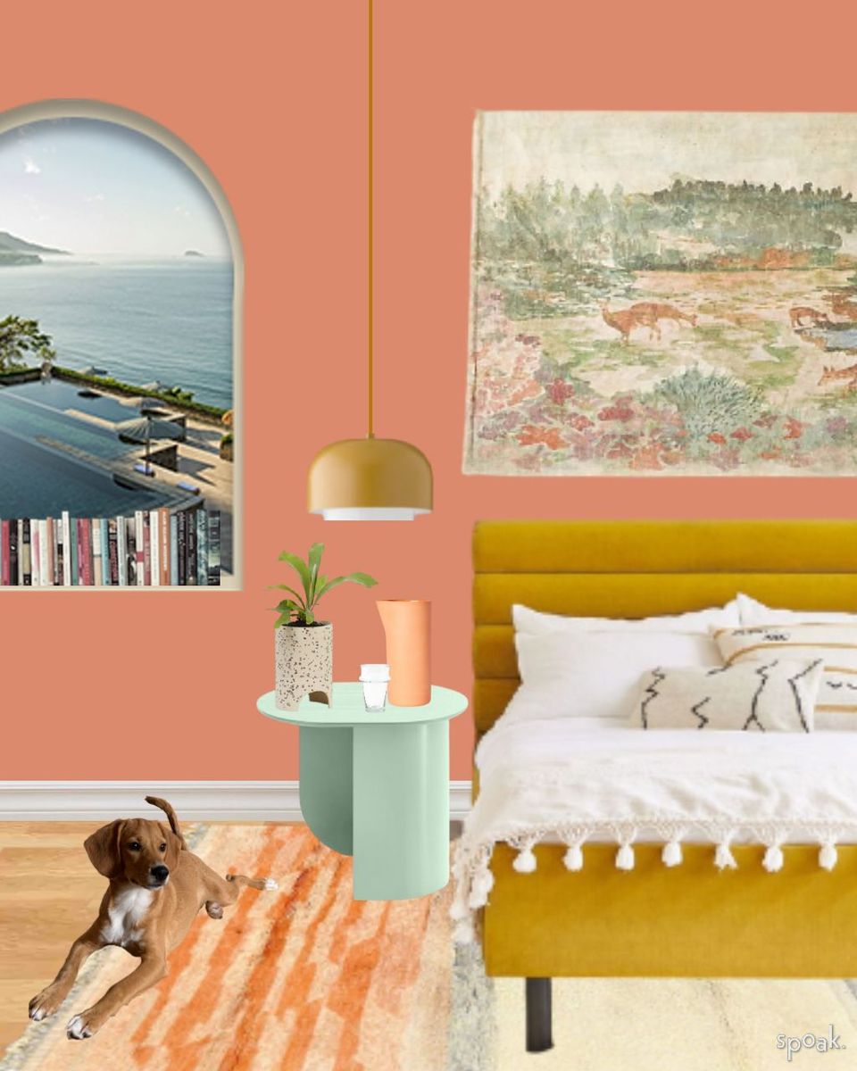 Spoak Dream Bedroom Challenge: Bright and Sunny designed by Erin Strasen