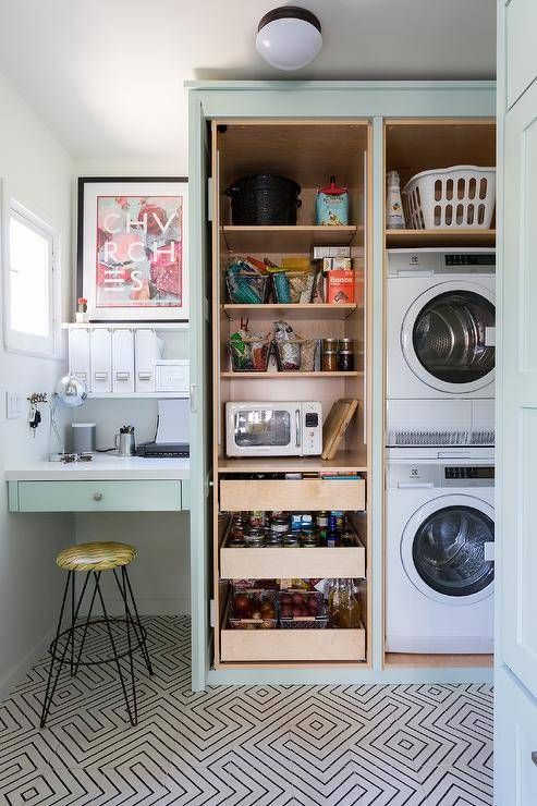 Laundry/pantry combo designed by Colette Peters