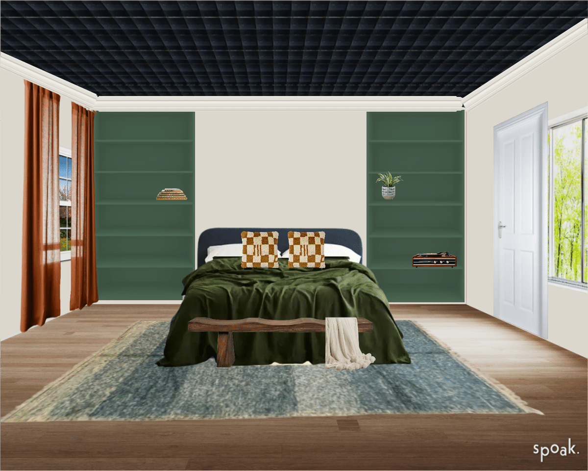 Bedroom designed by Rachel Morgan